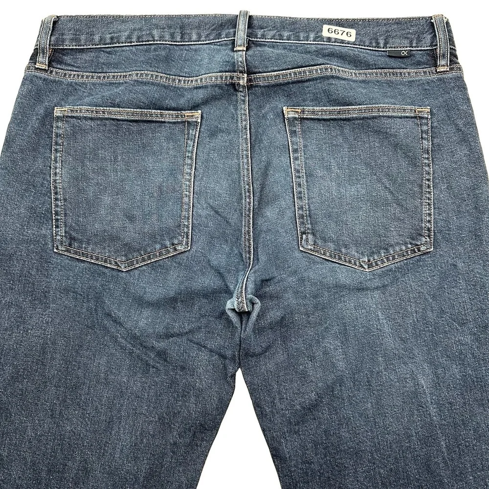 Outerknown SEA Local Straight Fit Jeans Men 36x32 Blue Medium Wash Denim Stretch